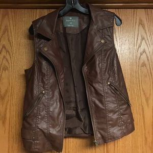 Vanity Faux Leather Vest